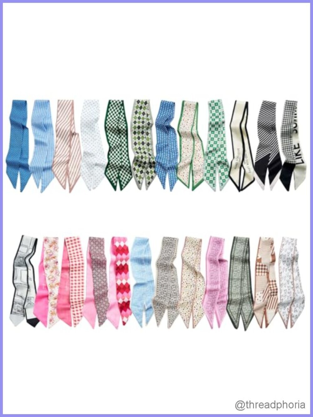 Womens Simulated Silk Scarf Set 24pc Satin Neckerchief Headband Bag Accessories